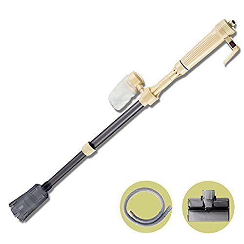 Electric Aquarium Gravel Cleaner, Yosoo Aquarium Gravel Cleaners Battery Electric Powered Fish Tank Washer Siphon Vacuum Water Changer Pump Filter (Battery Not included)