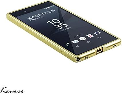 Amazon Co Jp Xperia Z5 Puremium用 Kewers ハイクオリティーバンパーケース Docomo So 03h 対応 指紋センサー対応 送料無料 前面用ガラスフィルム付 ゴールド 並行輸入品 家電 カメラ