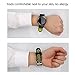 Universal 18mm 20mm 22mm 24mm Width Silicone Watch Band Replacement, Quick Release Rubber Watch Bands for Men & Women (20mm, Black-Green)