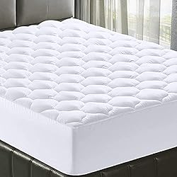 MATBEBY Bedding Quilted Fitted Twin Mattress Pad