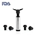 Vacuum Wine Saver Pump with 4 Vacuum Bottle Stoppers,Food Grade Material,Keep Wine Fresh