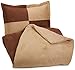 Amazon Basics 2-Piece Two-Tone Microsuede Comforter Set - Twin, Chocolate