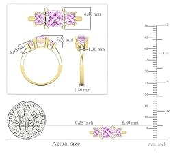 Dazzlingrock Collection Princess Lab Created Pink