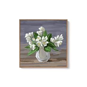 Framed Canvas Wall Art for Living Room, Bedroom Flowers Canvas Prints for Home Decoration Ready to Hang - 24x36 inches - 16x16 inches