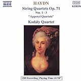Franz Joseph Haydn Album: «Haydn: String Quartets, Op. 71, Nos. 1-3 "Apponyi Quartets"» (Front side)