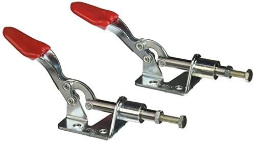 EbuyChX 301A 45 kg 99 lb Capacity Red Grip Push Pull Type Toggle Clamp (2 Piece)