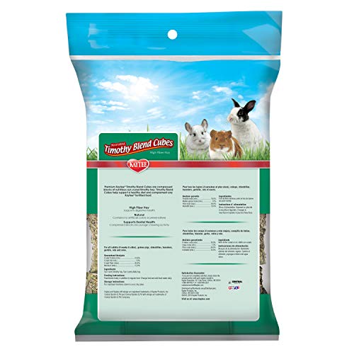 Kaytee Timothy Hay Blend Cubes for Pet Rabbits, Guinea Pigs