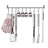 Homfa Kitchen Rail Rack Wall Mounted Utensil