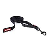 EzyDog Track and Train Premium Dog Leash - 16-Foot Extra Long Dog Lead Perfect for Training Your Pup with Ease - Includes Traffic Control Handle for Safety and Security (16', Black)