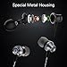 In-Ear Earbuds With Selfie, Kicoeoy Wired Earphones Stereo Bass Headphones Noise Cancelling Headset With Built-in Mic and Volume Control 3 Extra Silicone Ear buds(S/M/L) (Black)