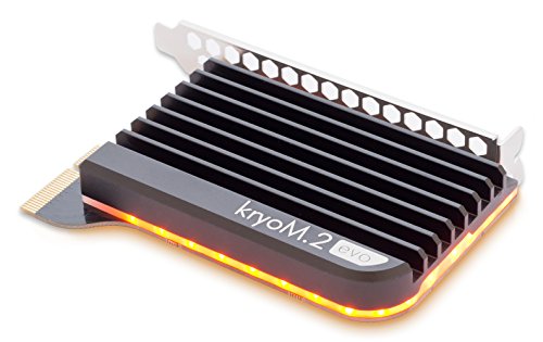 Aquacomputer kryoM.2 evo PCIe 3.0 x4 adapter for M.2 NGFF PCIe SSD, M-Key with passive heatsink - Thumbnail 3