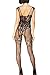 Ifeverlove Women's Suspenders Hollow Out Body-Stocking Sexy Lingerie Black