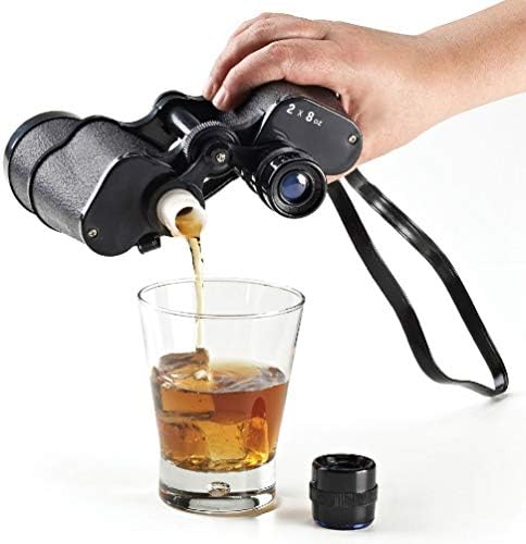 16Oz Binocular Hip Flask Novelty Disguise Funny Joke Festival Accessory
