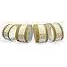 L LIKED Currency Band Bundles Self Sealin Currency Straps Bands Money Bill Wrappers 7.5 x 1.15 Inches (Gold $10000-100 PCS)