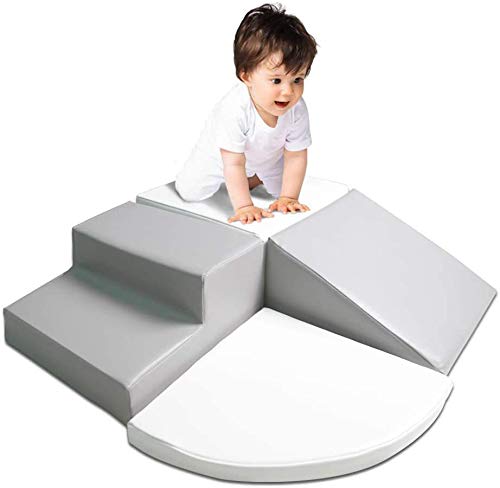 Wonder Space Climb & Crawl Foam Play Structure – Upgraded Size with Sew On Hook & Loop Stripes – Preschool Nursery Stage…