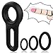 Cock Rings Toy Penis Rings Set, PALOQUETH Male Adult Sex Toy for Penis with Stretchy Premium Silicone for Better Longer Harder Stronger Erection (4 Pieces)