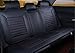 Amooca PU Leather Car Seat Cover Cushions Front Rear Full Set 10 pcs