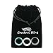 Camknn Women’s Silicone Wedding Ring Bands –3 Pack – Glitter Teal,Gray, White
