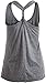 Ann Arbor T-shirt Co. Llamaste | Cute, Funny Yoga Llama Namaste Workout Racerback Tank Top for Women-(TankGrey,M)