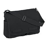 Rothco Vintage Style Unwashed Canvas Messenger Bag Black