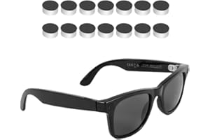 KUANGCHUDAN 14PCS LED Light Blocking Stickers Compatible with Ray Ban Meta Wayfarer/Skyler/Oakley Meta HSTN Smart Glasses Accessories, Low-Tack Restickable Blackout Light Covers Sticker