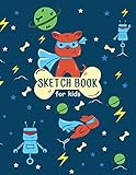 Sketch Book For Kids: 8.5 x 11 Sketchbook for Drawing and Sketching. 100 Blank Pages Notebook for Boys by AC Writers Club