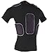 Cramer Lightning 5 Pad Youth Football Shirt With Integrated Rib, Spine and Clavicle Pads, Youth Football Padded Compression Shirt, Rib Protector Shirt, Padded Basketball Shirt, Black, Youth Medium