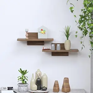 Amazon Brand - Solimo Wall Shelves Engineered Wood Home, Living Room, Multipurpose Stand with Storage Shelf for Home, Living Room, Office, Kitchen - 025