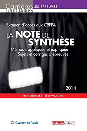 La  note de synthèse