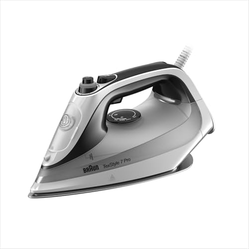 Braun TexStyle 7 Pro Dampfbügeleisen SI 7149 WB - Bügeleisen mit Freeglide 3D Bügelsohle, Vertikaldampf, 2900 Watt, Weiß/Schwarz