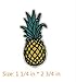 20 Pcs Random assorted 3-10cm Iron On Embroidered Applique DIY Decoration Patch Set - Hamburger French Fries Ice Cream Fruit Pineapple Cherry Strawberry Milk Balloon Banana Cocktail Donut Patch