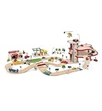 PlanToys City Road and Rail Roadway Set