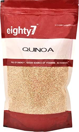 Eighty7 White Quinoa, 5Kg (1Kg x Pack of 5)