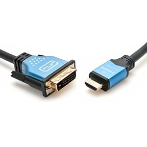 BlueRigger High Speed HDMI to DVI Adapter Cable (3 Feet / 0.9 Meter)
