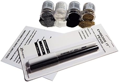 1 Big Dream Scrapbook and Card Making Bundle With Ranger Inkssentials Emboss-It Pens For Writing Names And Detail Work And 4 Wow Embossing Powders For PROFESSIONAL RESULTS! Includes tip guide. …
