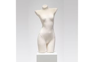 Mannequin Torso Female, Dress Form, Full Size Mannequin Body for Lingerie Display, Dress Forms for Sewing, Clothing Manikin, 