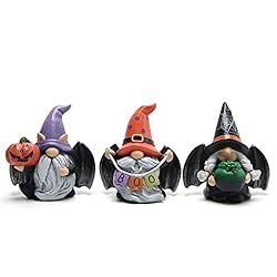 Hodao 3pcs Halloween Gnomes Decorations Handmade