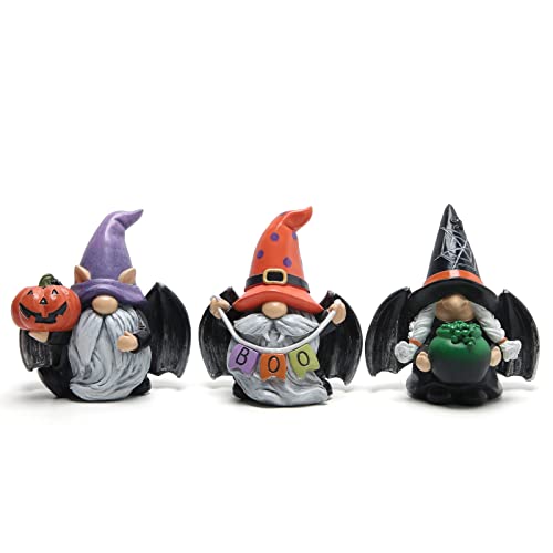 Hodao 3pcs Halloween Gnomes Decorations Handmade