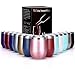 MASCOTKING 12 oz Wine Tumbler,Double Vacuum Insulated Wine Glass with Lids for Keeping Wine, Coffee, Drinks, Champagne, Cocktails