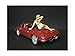 American Diorama June Bikini Calendar Girl Figurine for 1/18 Scale Models
