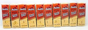 Image of Austin Toasty Crackers with Peanut Butter, 1.38 oz. 10-Count Packages - For Those Who Can Only Store a Few and Not A Huge Box!