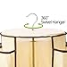 5-Tier Carousel Nursery Organizer EZOWare Collapsible Closet Hanging Shelves Storage with 360° Swivel Hook and 30 Pocket - Beige For Nursery Children Bedroom Laundry Dresser
