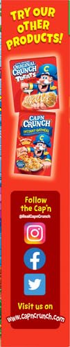 QUAKER CAP’N CRUNCH BREAKFAST CEREAL, 18OZ BOX, 18 OZ