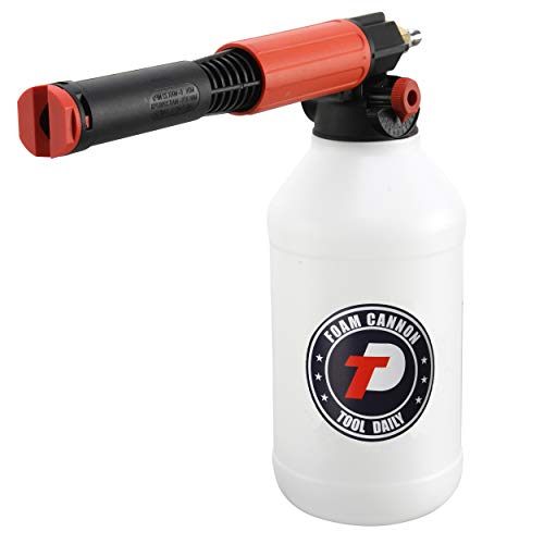Tool Daily Professional Foam Cannon for Pressure Washer, Power Washer Snow Foam Lance, 2 Liter