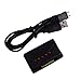 Teenitor 3.7V 680mAh 20C Lipo Battery(4PCS) with 5 in 1 X5 Battery Charger for Syma X5C X5C-1 X5SW X5SC X5A X5 & Cheerson CX-30W - Batteries Upgrade - Longer Flight Time Parts