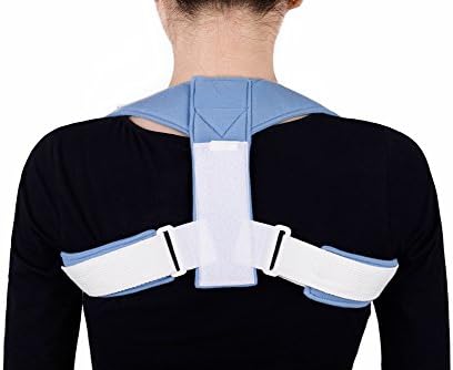 DeepCamp Back Posture Corrector Adjustable Clavicle Brace Comfortable Correct Shoulder Posture Support Strap for Women Men Improve Posture Correction Computer Sitting Work Prevents Slouching
