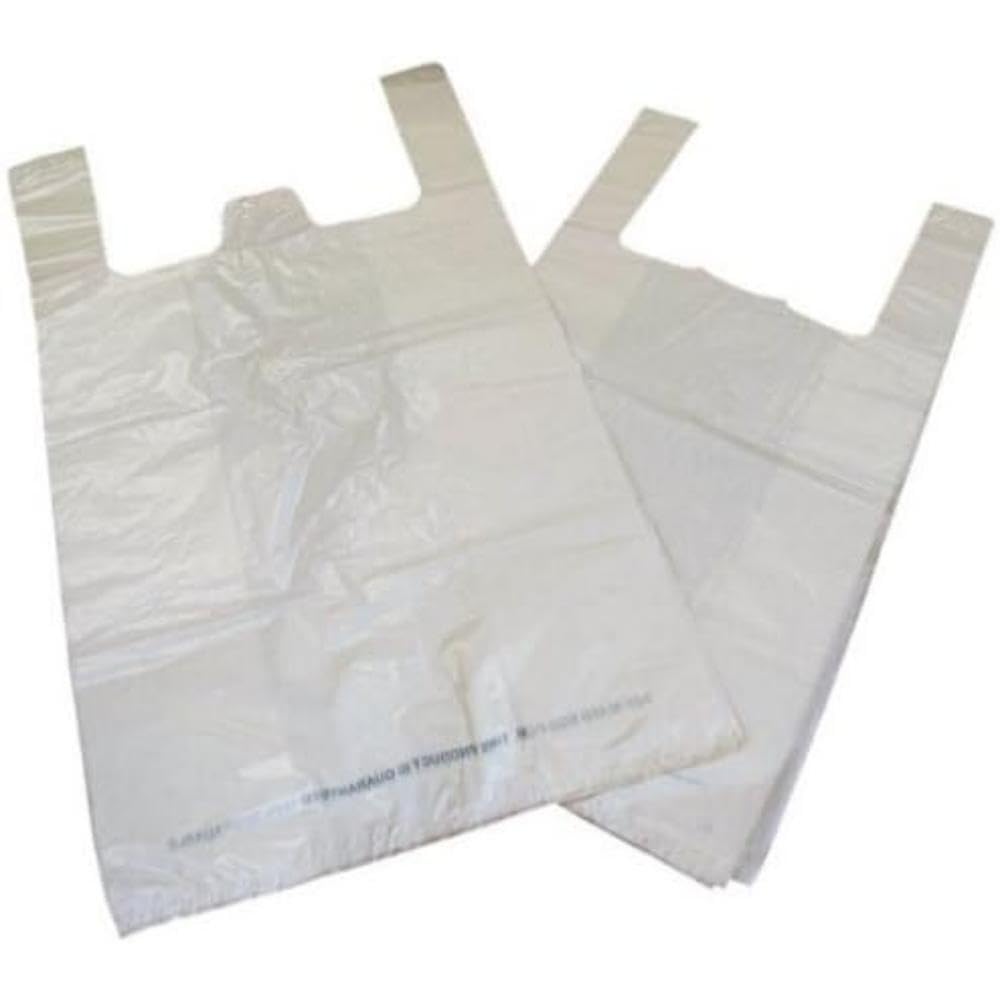 KENDON CARRIER BAG BIODGRDBLE WHT PK1000