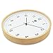 HIPPIH Silent Wall Clock - 9 Inch Non Ticking Digital Quiet Sweep Decorative Vintage Wooden Clocks Easy to Read for Office/Kitchen/Bedroom/Living Room/Classroom, Upgraded