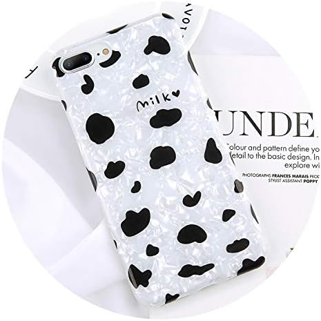 Phone Case for iPhone X XR XS Max 8 7 6 6s Plus Candy Color Conch Shell Love Heart Cartoon Cow Soft TPU Back Cover Cases,T1,for iPhone 8