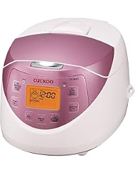 Cuckoo CR-0631F Rice Cooker, 6 Cups Uncooked (3 Liters / 3.2 Quarts), Pink